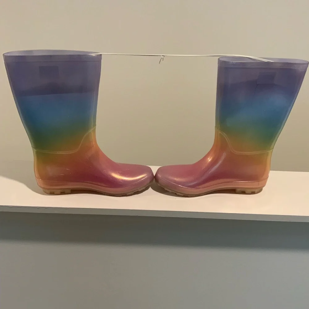 Cat & Jack Kids Rainbow Rain Boots